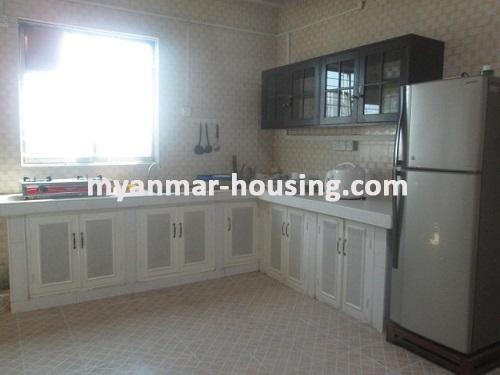 Myanmar real estate - for rent property - No.3337 - A good condo room for rent in Mingalar Tower. - View of the Kitchen room