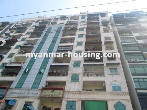 Myanmar real estate - for rent property - No.3337 - A good condo room for rent in Mingalar Tower. - View of the Building