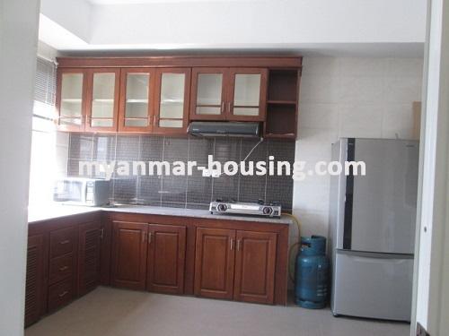 缅甸房地产 - 出租物件 - No.3340 - Excellent decorated room for rent in Golden Rose Condo. - View of Kitchen room