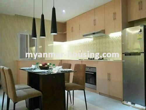 缅甸房地产 - 出租物件 - No.3341 - A lovely Condo room for rent in Esprado Tower. - View of the Dinning room