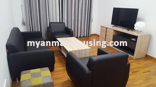 缅甸房地产 - 出租物件 - No.3355 -  Excellent condo room for rent in Star City.  - View of the Living room