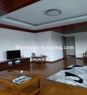 Myanmar real estate - for rent property - No.3367 - Well decorated room for rent in Inyaa View Condo. - View of the Living room