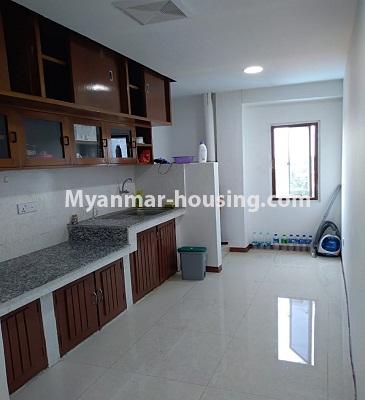 Myanmar real estate - for rent property - No.3367 - Well decorated room for rent in Inyaa View Condo. - View of the Kitchen room