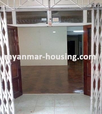 Myanmar real estate - for rent property - No.3369 - An apartment for rent in Dagon Township. - View of the entrance