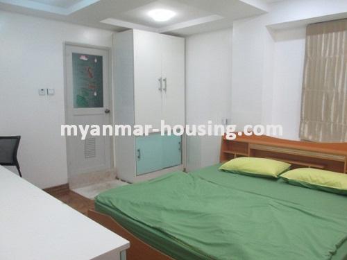 Myanmar real estate - for rent property - No.3374 - A Condo room for rent in Pyong Pyong Condo. - View of the Bed room