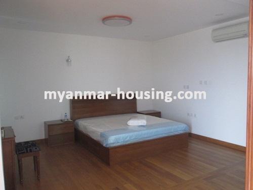 Myanmar real estate - for rent property - No.3375 - Excellent room for rent in Shwe Zabu River View Condo. - View of the Bed room