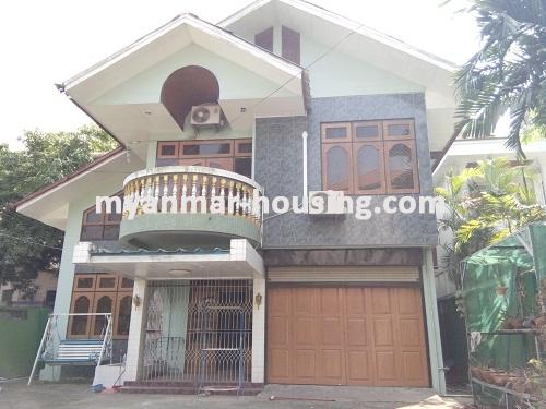 မြန်မာအိမ်ခြံမြေ - ငှားရန် property - No.3380 - ဗဟန်းမြို့နယ်တွင် နှစ်ထပ်တိုက်လုံးချင်းတစ်လုံး ဌားရန် ရှိပါသည်။View of the Building
