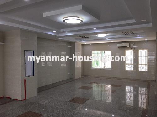 Myanmar real estate - for rent property - No.3384 -   A good room for rent in White Cloud Condo at Botahtaung Township. - View of the living room