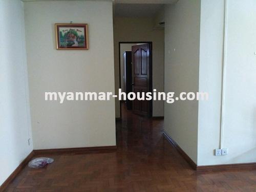 ミャンマー不動産 - 賃貸物件 - No.3387 - A Condominium for rent in Shwe Kindery Standard Housing. - View of inside room