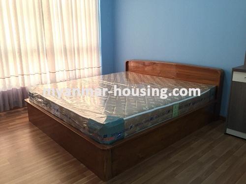 Myanmar real estate - for rent property - No.3388 -  Standard decorated Condo room for rent in Star City.  - View of the Bed room