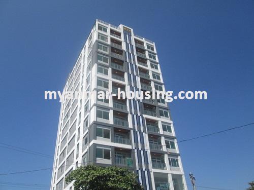 缅甸房地产 - 出租物件 - No.3394 -  New condominium for rent in Hlaing Township. - View of the building