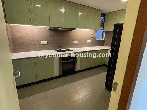 Myanmar real estate - for rent property - No.3398 - Luxurus Condo room for rent in Star City Condo. - kitchen view