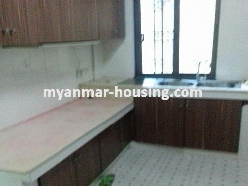 缅甸房地产 - 出租物件 - No.3402 - A Condo room for rent in Shwe Chan Thar Condo in Tarmwe Township. - View of Kitchen room