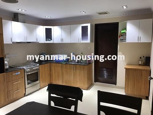 缅甸房地产 - 出租物件 - No.3403 - An available Condo room for rent in Hill Top Tower - View of Kitchen room