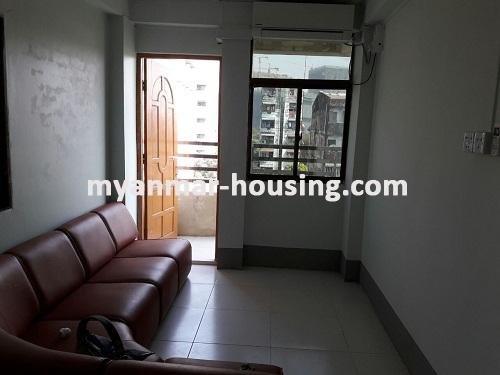 ミャンマー不動産 - 賃貸物件 - No.3411 - An Apartment with reasonable price for rent in Sanchaung Township. - View of the living room