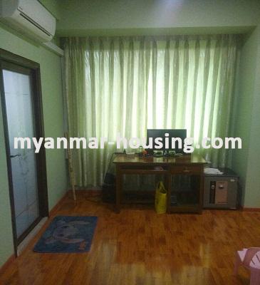 မြန်မာအိမ်ခြံမြေ - ငှားရန် property - No.3412 -   ဗဟန်းမြို့နယ်တွင် ကွန်ဒိုခန်းတစ်ခန်းဌားရန် ရှိပါသည်။View of the Living room