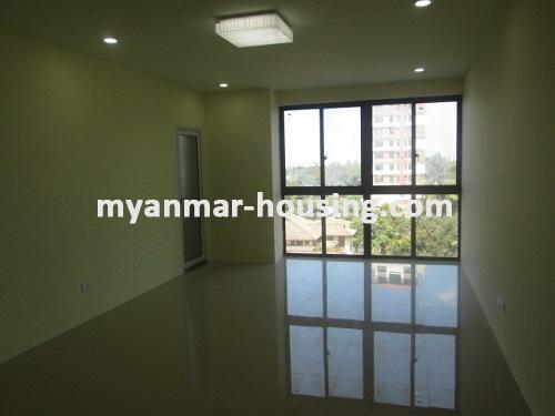 Myanmar real estate - for rent property - No.3417 - A nice Condo room for rent in Min Ye Kyaw Swar Condominium. - View of the Bed room