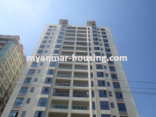 Myanmar real estate - for rent property - No.3417 - A nice Condo room for rent in Min Ye Kyaw Swar Condominium. - View of the Building