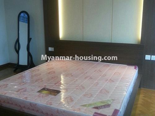Myanmar real estate - for rent property - No.3426 - New condo room in Golden Parami Condo in Hlaing! - master bedroom view