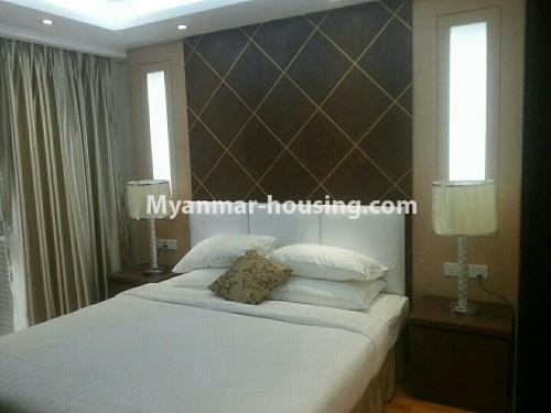 ミャンマー不動産 - 賃貸物件 - No.3426 - New condo room in Golden Parami Condo in Hlaing! - View of the bed room.