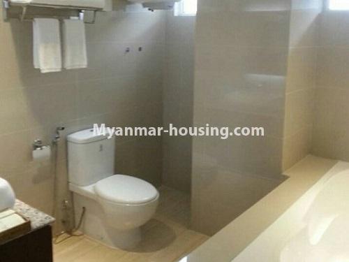 Myanmar real estate - for rent property - No.3426 - New condo room in Golden Parami Condo in Hlaing! - View of the wash room.
