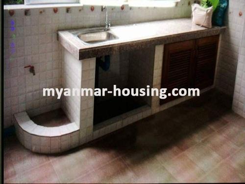 Myanmar real estate - for rent property - No.3428 - Condo room with reasonable price in Kyauktada. - Kitchen view