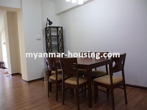 缅甸房地产 - 出租物件 - No.3430 - Condo room for rent near Kandawgyi lake in Mingalar Taung Nyunt! - dining room view