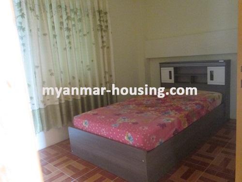 မြန်မာအိမ်ခြံမြေ - ငှားရန် property - No.3434 - ကမာရွတ်မြို့နယ်တွင် တိုက်ခန်းကောင်းတစ်ခန်းဌားရန် ရှိသည်။View of the Bed room