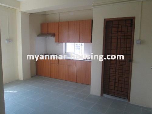 Myanmar real estate - for rent property - No.3434 - An apartment for rent in Kamaryut Township. - View of Kitchen room