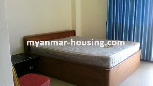 缅甸房地产 - 出租物件 - No.3445 - An apartment for rent in Hledan Sein Gay Har. - View of the Bed room