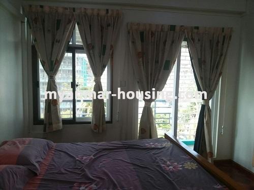 缅甸房地产 - 出租物件 - No.3448 - Complete furnished room for rent in Mya Yeik Condo. - View of the Bed room