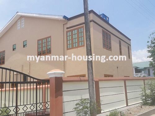 缅甸房地产 - 出租物件 - No.3453 - One Storey landed House for rent in Tin Gann Gyun Township. - View of the building