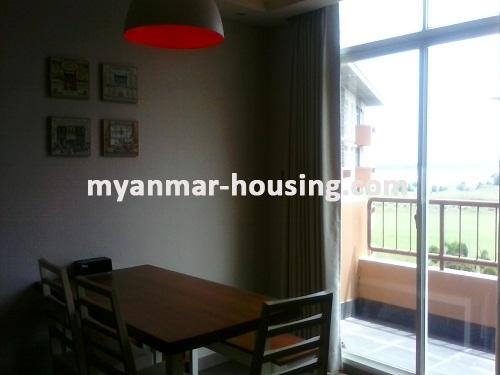 မြန်မာအိမ်ခြံမြေ - ငှားရန် property - No.3460 -  Star City တွင် အခန်းကောင်းတစ်ခန်းငှားရန်ရှိသည်။  - View of Kitchen room