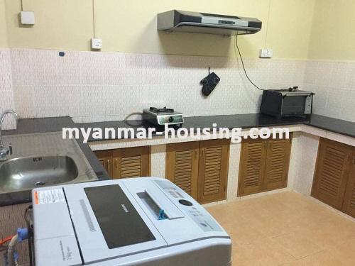 ミャンマー不動産 - 賃貸物件 - No.3461 - Good room for rent in Nawarat Condominium. - View of Kitchen room