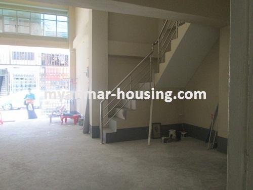 缅甸房地产 - 出租物件 - No.3463 - Good apartment for rent in Sanchaung Township. - View of the ground floor