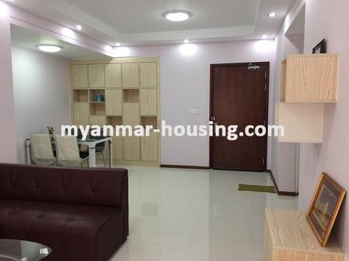 မြန်မာအိမ်ခြံမြေ - ငှားရန် property - No.3469 - Star City တွင် အခန်းကောင်းတစ်ခန်းရောင်းရန်ရှိသည်။ View of the Living room