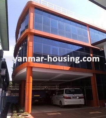 Myanmar real estate - for rent property - No.3472 - A three Storey landed House for rent in South Okkalapa. - View of the building
