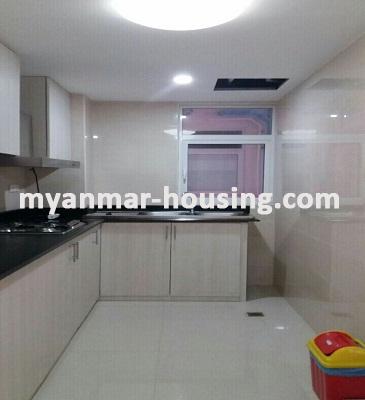 Myanmar real estate - for rent property - No.3473 - Well-furnished Condominium room for rent in Star City. - View of Kitchen room