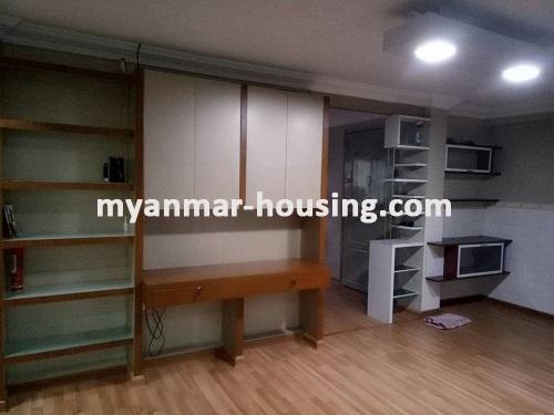 Myanmar real estate - for rent property - No.3474 - Good apartment for rent in Tharketa Township. - View of the living room