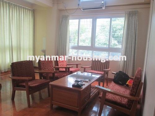 缅甸房地产 - 出租物件 - No.3475 - Good room for rent in Zeya Thiri Condo. - View of the living room