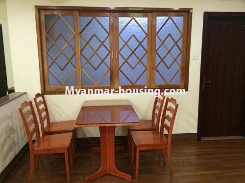 Myanmar real estate - for rent property - No.3482 - Excellent room for rent in Shwe Padauk Condo. - dining room