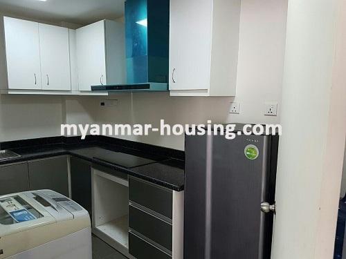 Myanmar real estate - for rent property - No.3483 - Luxurious decorated Condominium for rent in Star City. - View of the Kitchen room