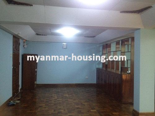 缅甸房地产 - 出租物件 - No.3486 - A good apartment for rent in Bahan Township. - View of the Living room