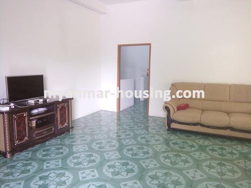 Myanmar real estate - for rent property - No.3495 - A good apartment for rent in Bahan Township. - View of the Living room
