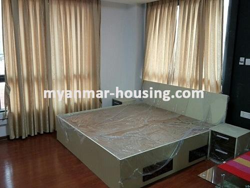 Myanmar real estate - for rent property - No.3499 - A Condominium room for rent in MaharSwe Condo - View of the Bed room