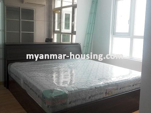缅甸房地产 - 出租物件 - No.3500 - Well decorated Condo room for rent in GEMS Condo. - View of the bed room