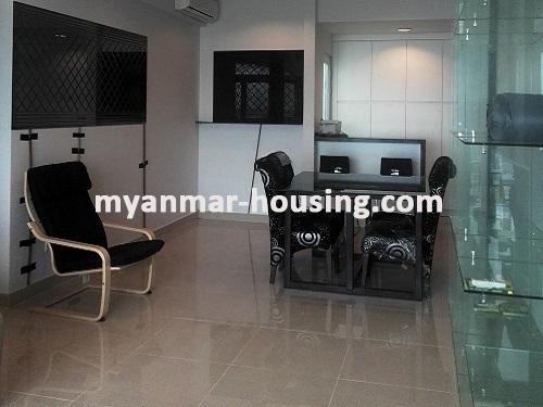 缅甸房地产 - 出租物件 - No.3500 - Well decorated Condo room for rent in GEMS Condo. - View of Dinning room