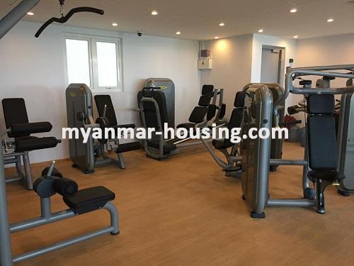 缅甸房地产 - 出租物件 - No.3500 - Well decorated Condo room for rent in GEMS Condo. - View Gym room