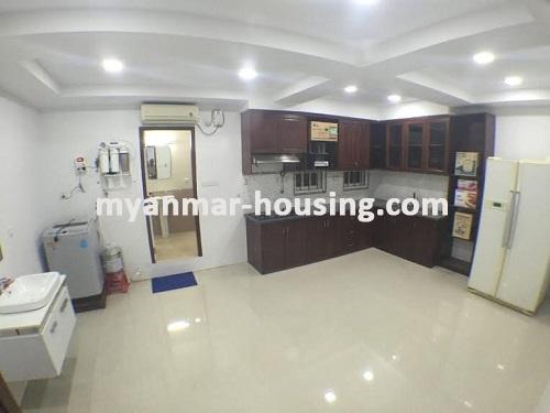 缅甸房地产 - 出租物件 - No.3509 - Available condo room in Bahan! - kitchen view