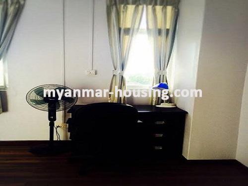 Myanmar real estate - for rent property - No.3510 - A nice service room in Yankin! - studying area